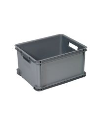 Unibox 'Classic' stapelbare opbergbox - 30 liter - 240 x 430 x 350 mm (Grijs)