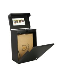 Pakketbrievenbus ‘Shopperbox Digital' (RAL 9005 Gitzwart)