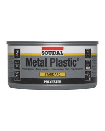 Polyesterplamuur 'Metal Plastic Standard' met tube verharder - 1 kg (Grijs)
