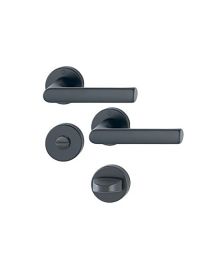 Hamburg rozet-klinkgarnituur met WC rozas (F9714M)