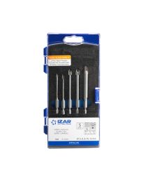 Glas- en tegelborenset zeskantschacht (5-delig)