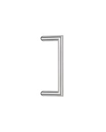 U-Deurgreep met schuine steunen 45° - Ø30 x 300 mm (Inox)