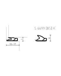 Zelfklevend renovatieprofiel S-6699K (BS) - 100 m (Zwart)