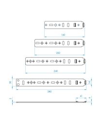Raamanker 5SCH128 voor PVC raamprofielen - 30 mm