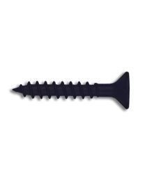 Gelakte houtschroef - Ø4,0 x 25 mm (RAL 9005 Gitzwart)