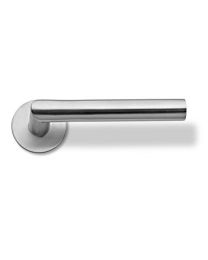 Deurklink 1024 V+DR op ovale rozas 1190 (Inox)