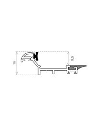 Waterafvoerprofiel 'Dripstop Low' - 1100 mm