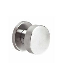 Cilindrische draaiknop met rozet - Ø53 x 50,5 mm (Inox)