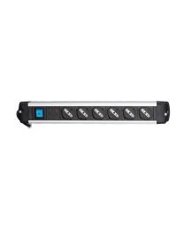 Veiligheids-Lithium safe - domino met 6 stopcontacten