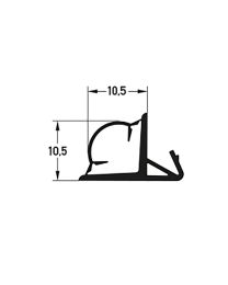 Deuraanslagprofiel DS 1218d  R8014 - 50 m