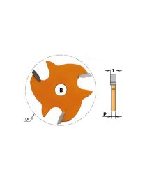 Schijffrees HW F8 zonder spindel