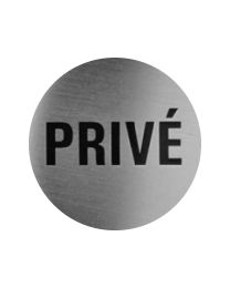 Zelfklevend ronde pictogram 7193 - Privé - Ø60 mm