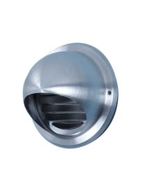 Bolschoepenrooster met gaas - Ø 100 mm (Inox)