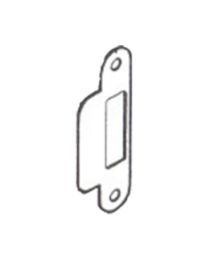 Sluitplaat onder/boven met lip voor stompe deur (Inox SKG***)