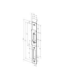 Vlakke U-voorplaat ProFix 2 U 26B met R.H