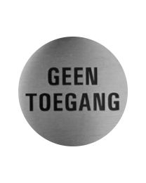 Zelfklevend ronde pictogram 7151 - Geen toegang - Ø60 mm