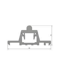 Onderrailprofiel RO.295 (Zwart)