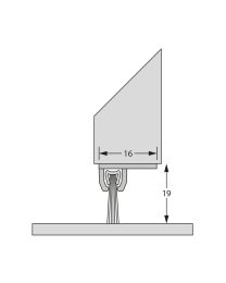 Borstelprofiel 'IBS 90 18' - 300 cm (Aluminium)