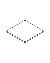 Stootplaat voor vliegdeur - 1000 x 500 x 1,5 mm (Aluminium F1)