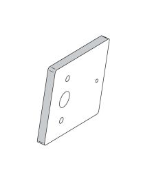 XS4 locker uitvulplaat - 10 mm