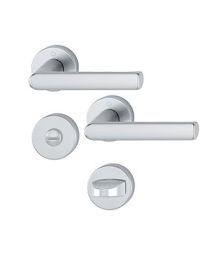 Hamburg rozet-klinkgarnituur met WC rozas (F1)