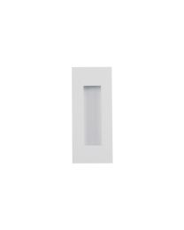 Rechthoekige schuifdeurkom - 120 x 50 mm (RAL 9016 Verkeerswit)