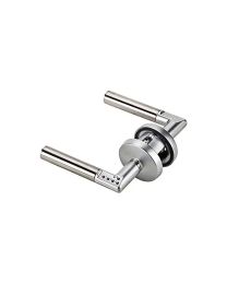 Electromechanische L-klink 'Code Handle' met codeklavier op rozet - Links (Inox)