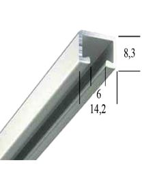 Geperforeerd aluminum gordijnrail