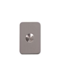 Deurbel rechthoekig '3899' - 75 x 50 x 5 mm (Inox)