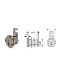 Schroefcilinder Y89500 incl. 2 sleutels