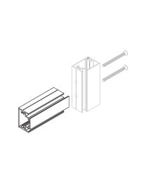 Tussenprofiel voor stootplaat - 1 meter (Aluminium F1)