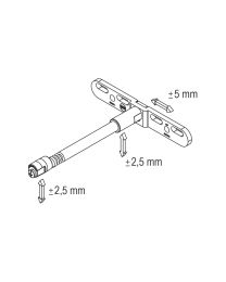 Onzichtbare | regelbare plankdrager MN113 - Ø14 x 175 mm (Verzinkt)