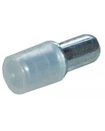 Plankdrager 'Ducon 5' voor glas tot 5 mm - Ø5 x 16,5 mm (Chroom / transparant)