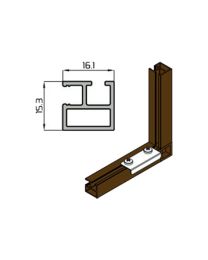 Profiel voor hor - 6 m (Bruin)