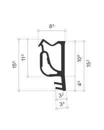 Dichting 'S 7503B' - 150 meter (Zwart)