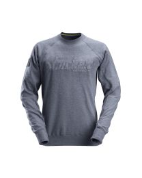 Sweatshirt 2882 met Snickers logo (Dark Blue Melange)