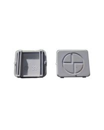 PVC kap DMZ 498-2500-U-Q/SG 2 & 3mm stulp (RAL 7004)