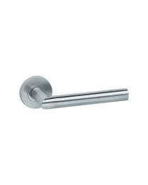 Deurklink op rozet 'Trio' zonder sleutelrozet - Inox (Set)