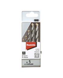 Set steenboren 'Elite' - Ø4, 5, 6, 8 en 10 mm (5-delig)