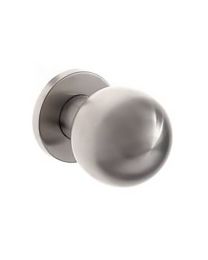 Bolle draaiknop met rozet - Ø55 x 71 mm (Inox)