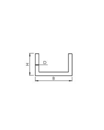 Aluminium U-profiel