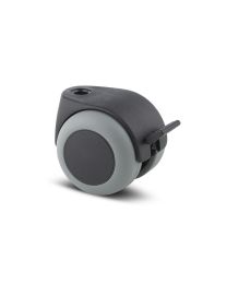 Meubelwiel met wielrem - Ø50 mm