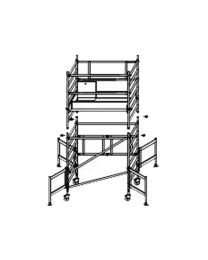 Plooibare stelling PS02 - werkhoogte 4420 mm