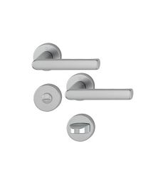 Hamburg rozet-klinkgarnituur met WC rozas (F9)