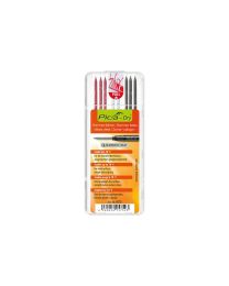 Pica Dry refill set waterbestendig - 8 stuks (grafiet, rood,wit)
