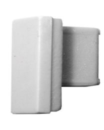 Eindkap voor kaderrail (Wit)