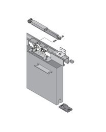 Schuifdeurgarnituur Easy Slide - met 2 softclose (Zwart)