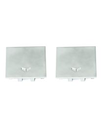 Set eindkap alu comp.muurbev Xperta 100 - 40/44 - z plint