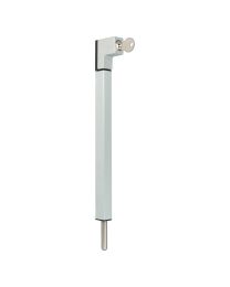 Kantgrendel opbouw 3726 05 - 250 mm (Zilver)