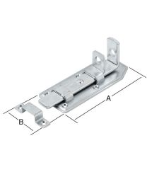 Platte schuifgrendel (Verzinkt)